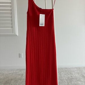 Zara Vibrant Red Maxi Dress